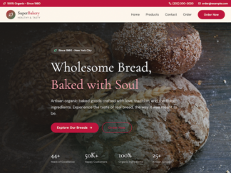Restaurant Website Templates | Modern Cafe & Food Site Designs