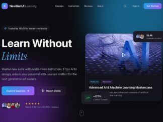 Course Platform Template Dark | React + Vite + Tailwind 4