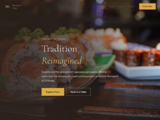 Premium React Sushi Restaurant Website Template | Vite + Tailwind CSS